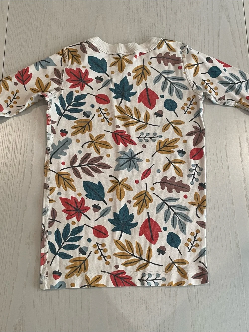 Hanna Andersson HannaJams Long John Pajama Set Fall Folliage - Size 8 130